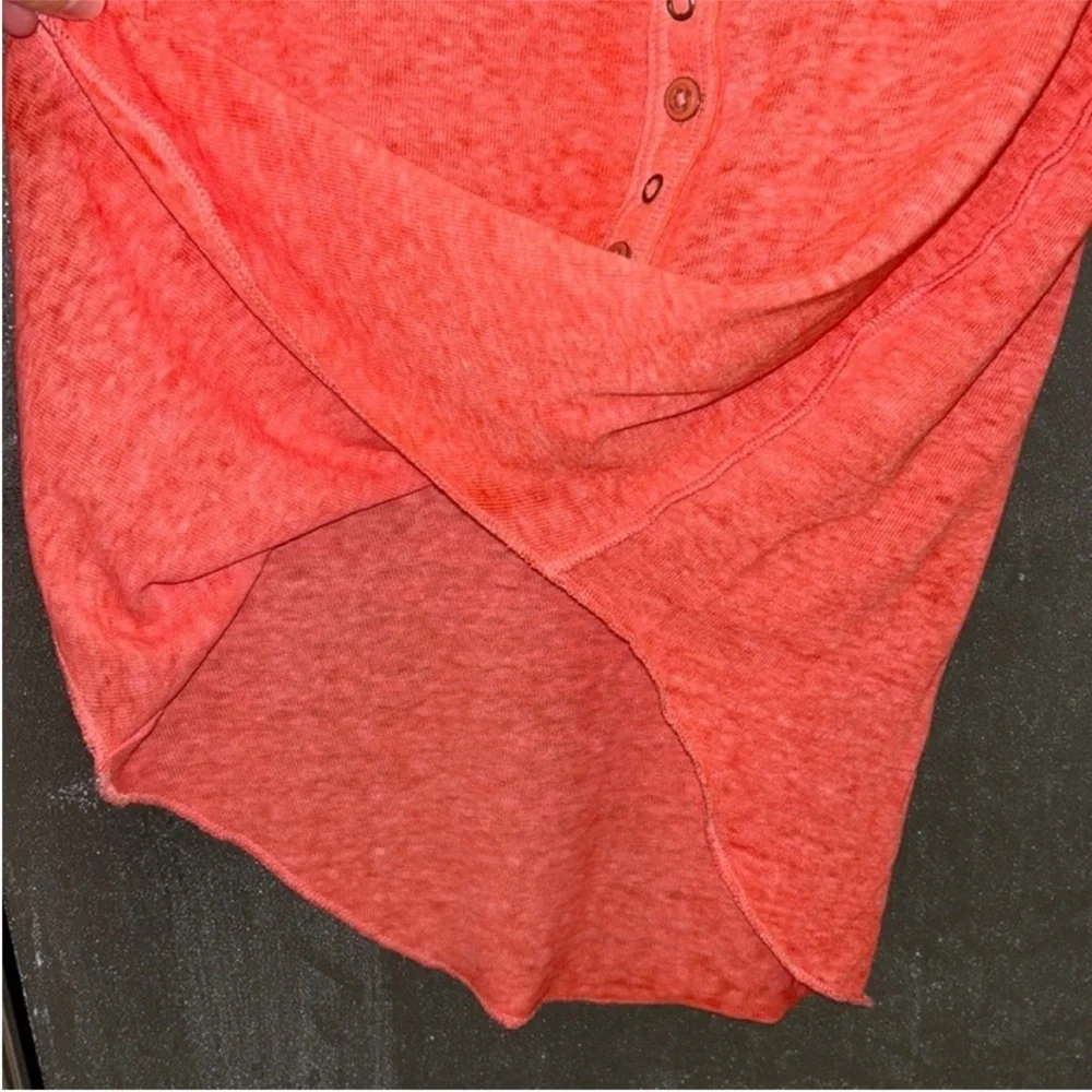Free people Kia Henley Short sleeve tee